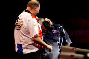 Read more about the article Phil Taylor nearly came to blows with fellow darts legend as handshake after match caused furious exchange