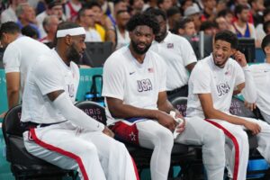 Read more about the article Joel Embiid and fellow medallists lead unwanted NBA list as drop off from Olympic gold undermines season start