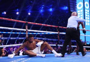 Read more about the article Anthony Joshua appears twice on top five boxing KOs of 2024 but Jake Paul prospect scoops gong with face-plant finish