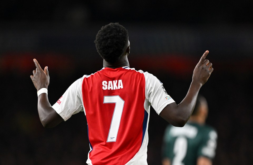 You are currently viewing Bukayo Saka joins Mohamed Salah in exclusive club during Arsenal’s Champions League win