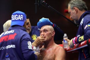 Read more about the article John Fury will NOT be in Tyson Fury’s corner for Oleksandr Usyk rematch, head trainer SugarHill Steward reveals