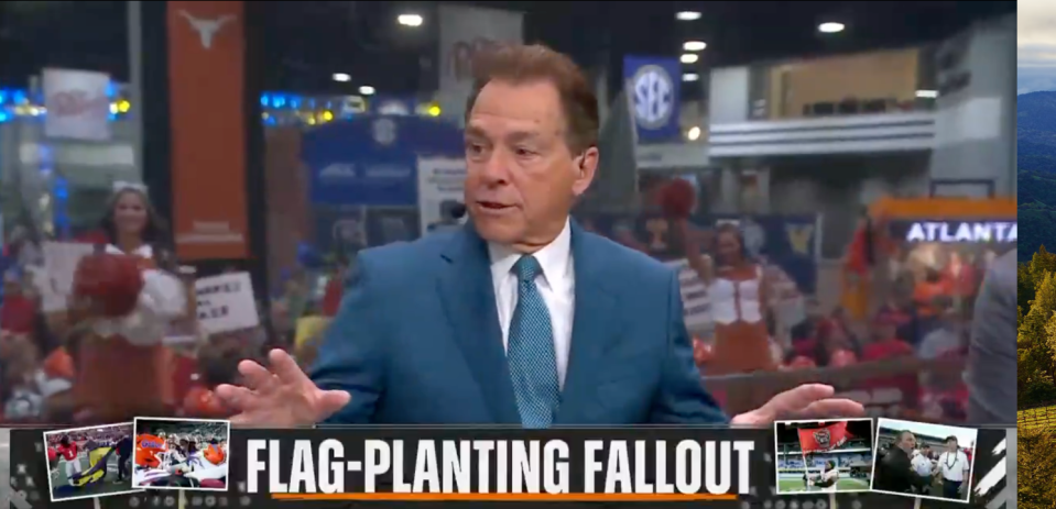 You are currently viewing Nick Saban drops clanger on College Gameday with X-rated analogy live on ESPN