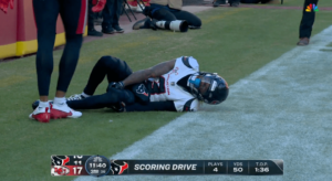 Read more about the article CJ Stroud left in tears as Houston Texans receiver appears to suffer a second devastating leg injury