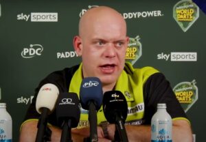 Read more about the article ‘He talks nonsense’ – Michael van Gerwen fumes at Peter Wright in incredible rant over prediction