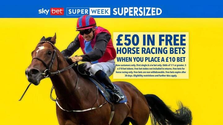 You are currently viewing Horse racing offer: Bet £10 get £50 in free bets on Sky Bet