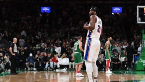 Read more about the article Embiid fined by NBA for ‘obscene gestures’ during Christmas win