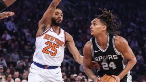 Read more about the article Mikal Bridges’ 41 points elevates Knicks in 117-114 win over Spurs on Christmas Day