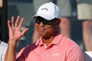 Read more about the article Tiger Woods says ‘we’ll see’ when asked whether he, Charlie will play 2024 PNC Championship