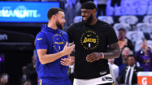 Read more about the article Steph reacts to LeBron’s one-liner about what still makes NBA great