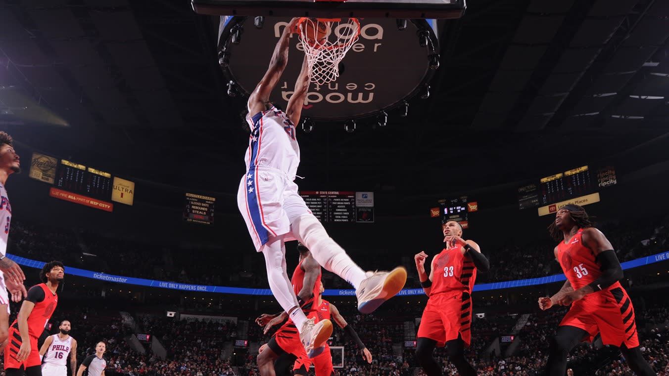 You are currently viewing 3 observations after Embiid’s 37 points, Oubre’s 8 steals help Sixers blow out Blazers