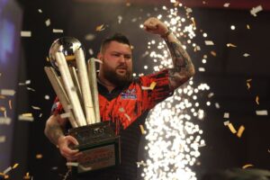 Read more about the article ‘I can’t speak’ – Michael Smith’s iconic leg of darts had Toni Kroos stunned and Shaquille O’Neal imitating him