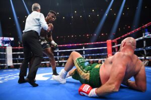 Read more about the article ‘Don’t count Tyson out’ – Francis Ngannou offers surprising support for old foe Tyson Fury, despite predicting Oleksandr Usyk repeat win