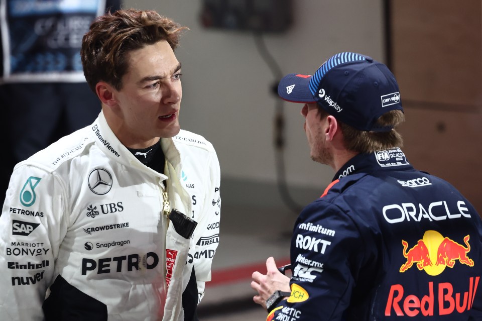 You are currently viewing George Russell makes shocking claim about ‘bully’ Max Verstappen’s aggressive and violent threat