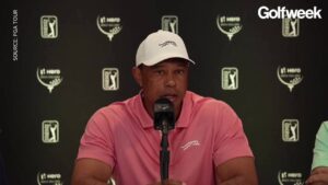 Read more about the article Tiger Woods says he’s not ‘tournament sharp’ at Hero World Challenge