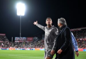 Read more about the article Unseen footage shows Jude Bellingham telling Girona fans to watch Kylian Mbappe celebration