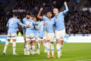 Read more about the article Erling Haaland reveals key to stay positive amid barren run as Man City achieve unique record in win