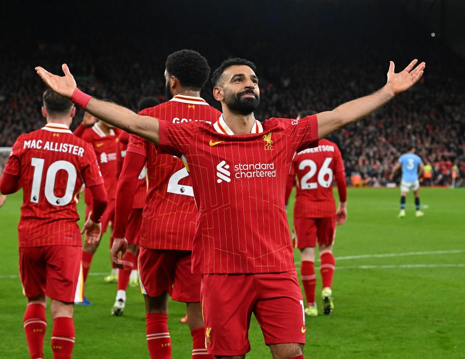 Read more about the article Arne Slot’s Liverpool go nine points clear with statement Man City win and Supercomputer predicts title chances – can anyone stop them?