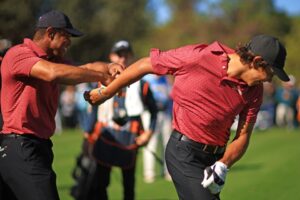 Read more about the article Tiger Woods and son Charlie smash TV audience record after near-miss at PNC Championship