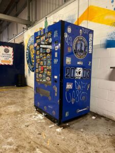 Read more about the article ‘Angry and saddened’ – EFL club dismayed as stadium trashed by European fans with seats ripped out, lights damaged and graffiti everywhere