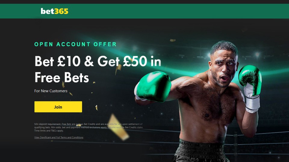 You are currently viewing Oleksandr Usyk vs Tyson Fury 2 betting offer: Bet £10 get £50 in free bets on bet365