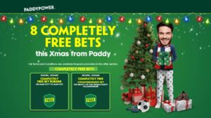 Read more about the article Get 8 Completely Free Bets this Christmas from Paddy Power