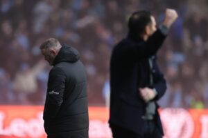 Read more about the article Wayne Rooney taunted with ‘sacked in the morning’ chants as Frank Lampard’s Coventry tear Plymouth apart