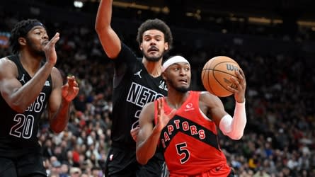 You are currently viewing Nets drop third straight with 130-113 loss to slumping Raptors