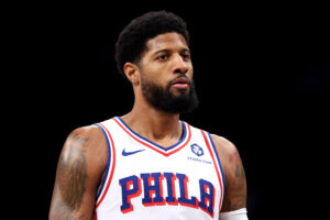 Read more about the article Paul George says he’s ‘bored’ playing center amid Sixers’ injury woes