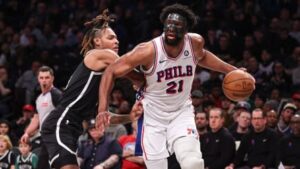 Read more about the article Shorthanded Nets fall to 76ers, 123-94