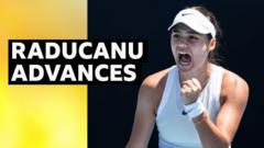 Read more about the article Raducanu ‘proud’ of battling display in Australian Open first-round win