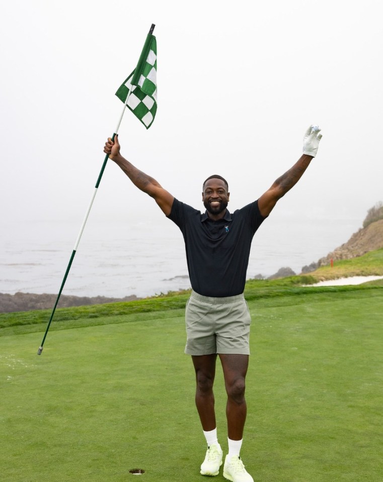 You are currently viewing Dwyane Wade’s incredible reaction to hole-in-one at iconic Pebble Beach but fans spot huge error