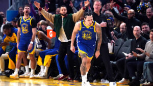 Read more about the article Comfortable, confident Waters steps up in Warriors’ win vs. Grizzlies