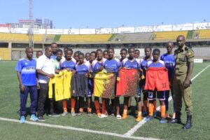 Read more about the article Boni Consili Girls Vocational School receives kits prior to Inaugural CAF U-17 girls integrated football tournament