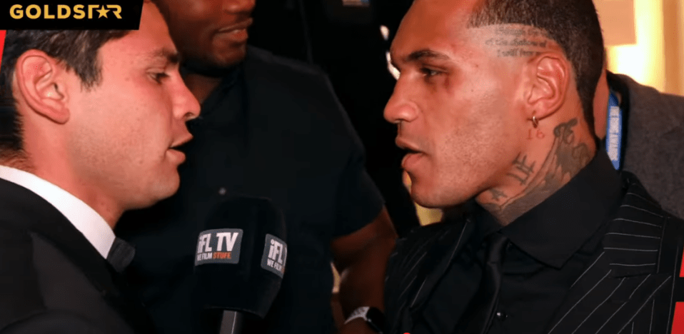 You are currently viewing Conor Benn and Ryan Garcia nearly come to blows with security forced to intervene