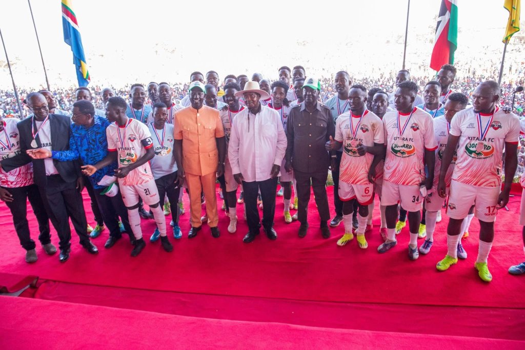 You are currently viewing Presidents Museveni, Ruto witness Gor Mahia’s penalty victory over Kitara as Jaramogi Oginga Odinga Stadium is officially opened