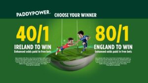 Read more about the article Ireland v England betting offer: Get 40/1 on Ireland to win or 80/1 on England to win with Paddy Power