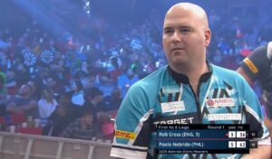 Read more about the article Rob Cross suffers shock exit from Bahrain Masters in history-making result