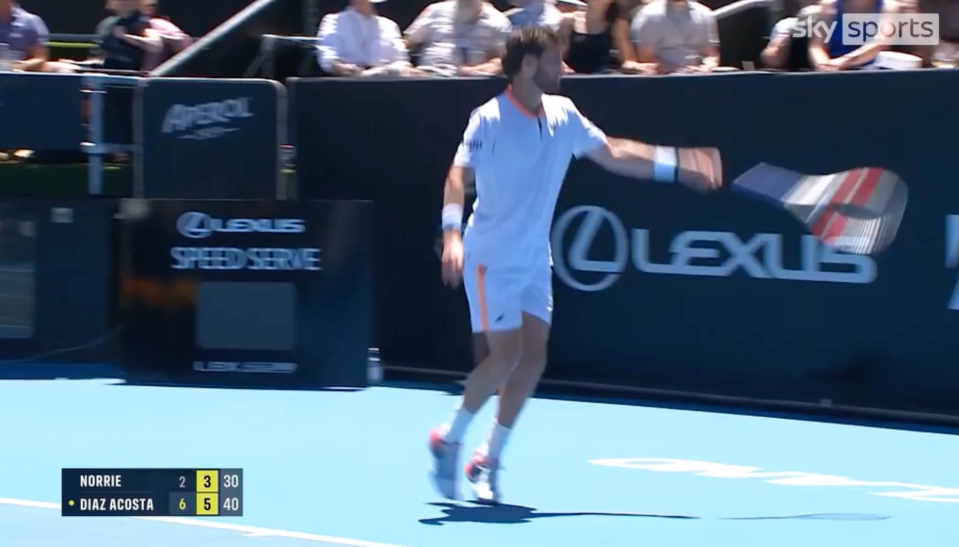 You are currently viewing Cameron Norrie avoids disqualification for fiery antics ahead of Australian Open