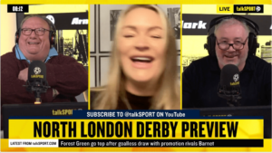 Read more about the article ‘I’ve heard enough’ – Laura Woods rejects marriage advice from talkSPORT hosts in classic interview