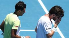 Read more about the article Norrie apologises after thrown racquet hits spectator