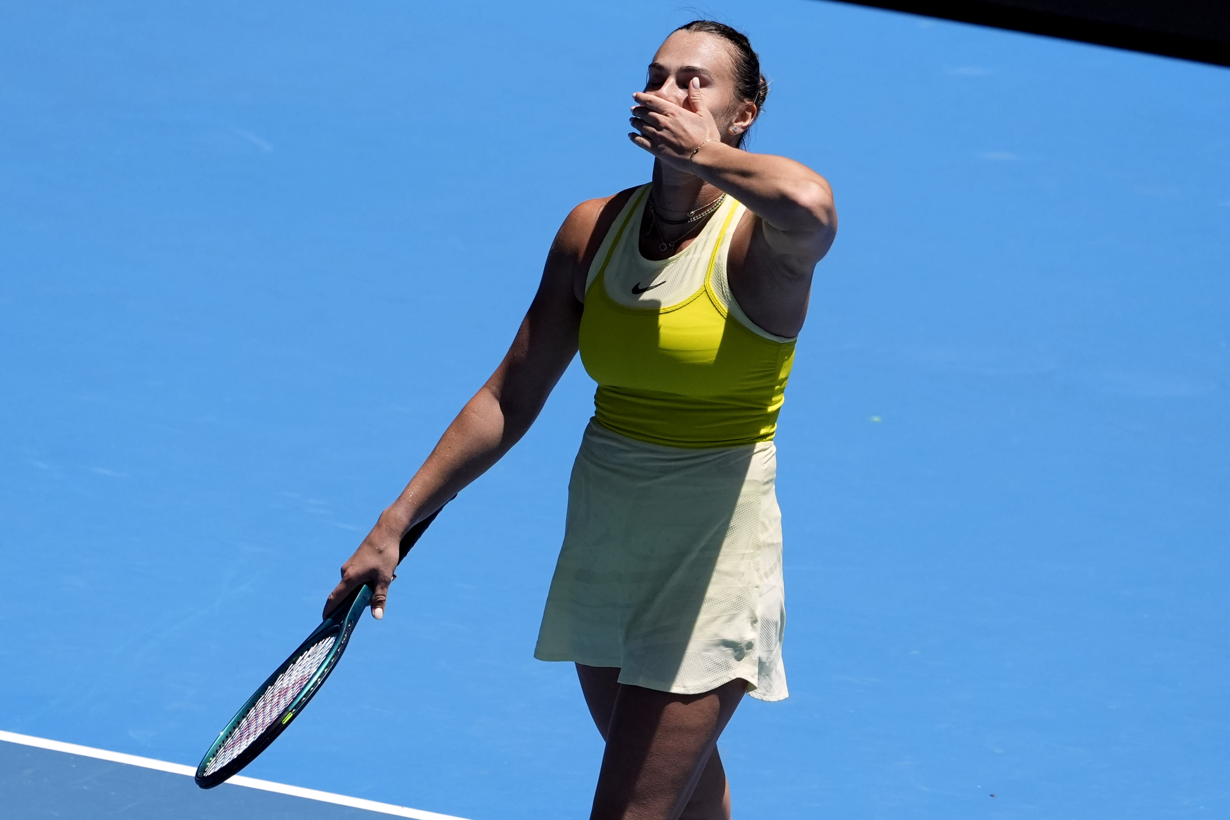 Read more about the article Two-time defending champion Sabalenka is into the fourth round at the Australian Open