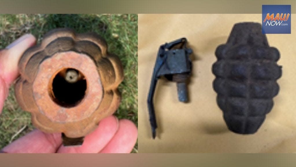 You are currently viewing Hollowed-out hand grenade causes stir at Maui golf course