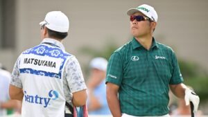 Read more about the article Hideki Matsuyama, Collin Morikawa both shoot 62 to separate from Sentry field