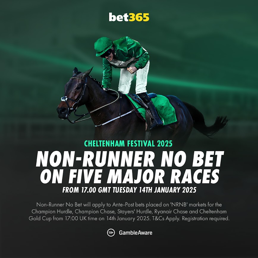 You are currently viewing bet365 go NRNB on Cheltenham Festival 2025’s five major races