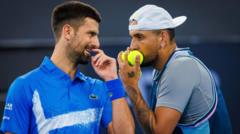 Read more about the article Djokovic and Kyrgios beaten in doubles in Brisbane