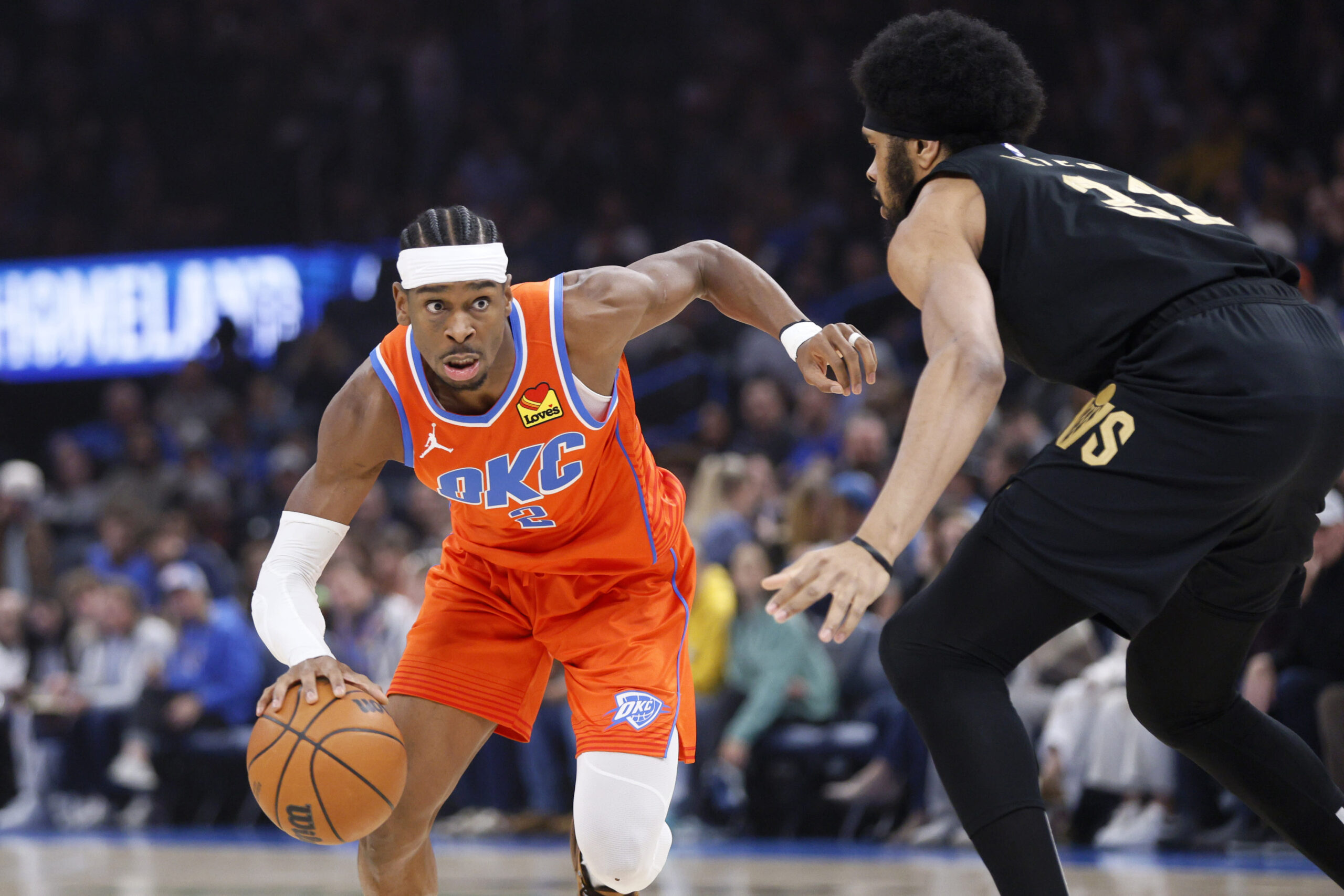 Read more about the article Shai Gilgeous-Alexander scores 40 as Thunder demolish Cavaliers, 134–114, in clash of NBA’s best teams