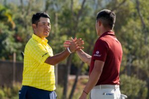 Read more about the article Collin Morikawa on Hideki Matsuyama’s The Sentry performance: ‘Excuse my language, but f—-, 35 under par?’