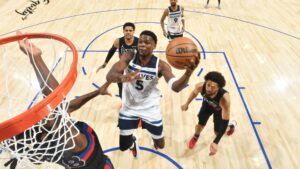 Read more about the article Watch Anthony Edwards score career-high 53 points, it’s not enough as Timberwolves fall to Pistons