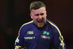 Read more about the article Luke Littler one match from breaking long-standing Michael van Gerwen record with duo to meet in £500k showdown