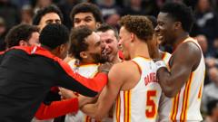 Read more about the article Young’s buzzer-beater seals win for Atlanta Hawks